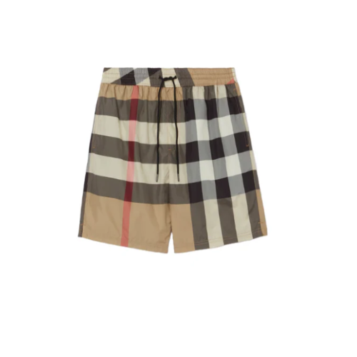 COZY - Trendy Designer Karo Shorts Beige